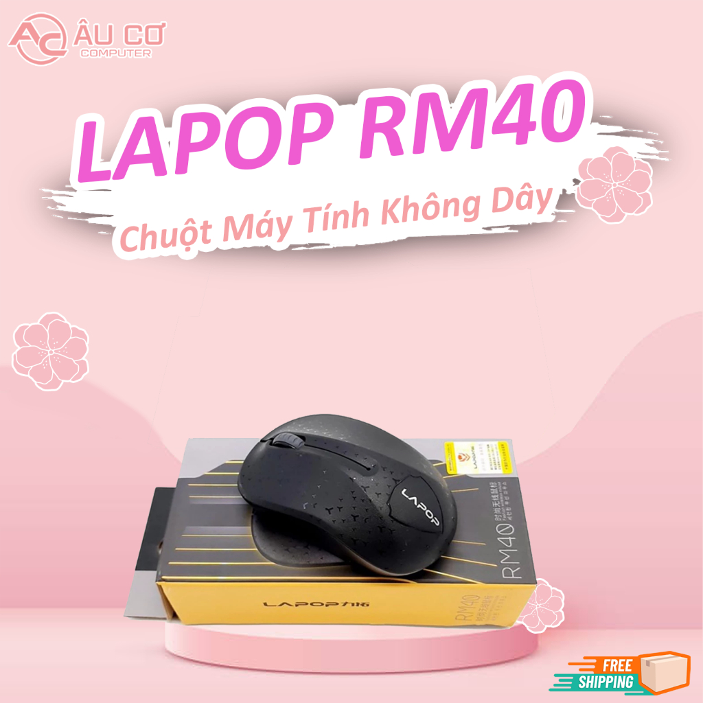 [Sale Sốc] Chuột không dây Laptop RM40 | Chuột không dây giá hợp lý kèm pin - Bảo trì đổi mới trong 