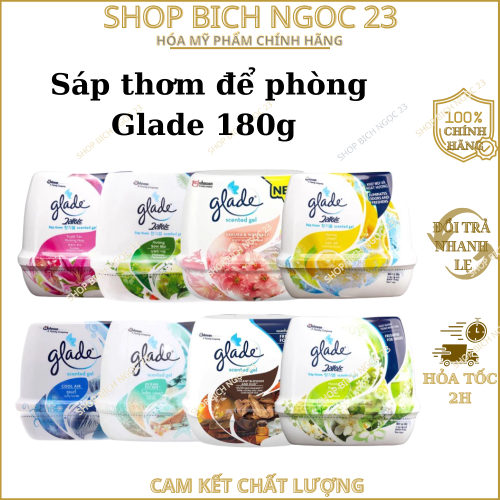 Sáp thơm để phòng Glade 180g ( đủ mùi )