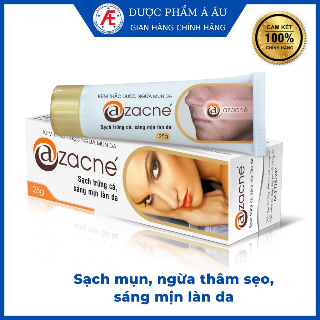 Kem mụn da Azacné giúp làm giảm mụn, giúp làm mờ các vết thâm do mụn, góp phần ngăn ngừa mụn trên da.