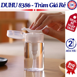 Chai Chiết Nước Tẩy Trang, Toner Có Nút Nhấn 100ml/200ml, Chai Lọ Chiết Mỹ Phẩm Tiện Lợi Nhỏ Gọn