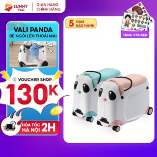 Vali cho bé SUNNY PANDA-PA01 tích hợp ghế ngồi - xe kéo cute, chịu lực cao nhựa PP bền đẹp