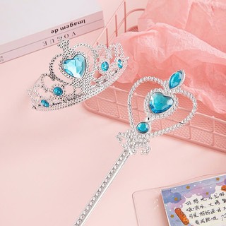  Bộ hoá trang vương miện gậy đũa thần công chúa hoạt hình Frozen quà tặng sinh nhật cho bé gái phụ kiện tóc elsa kuromi 