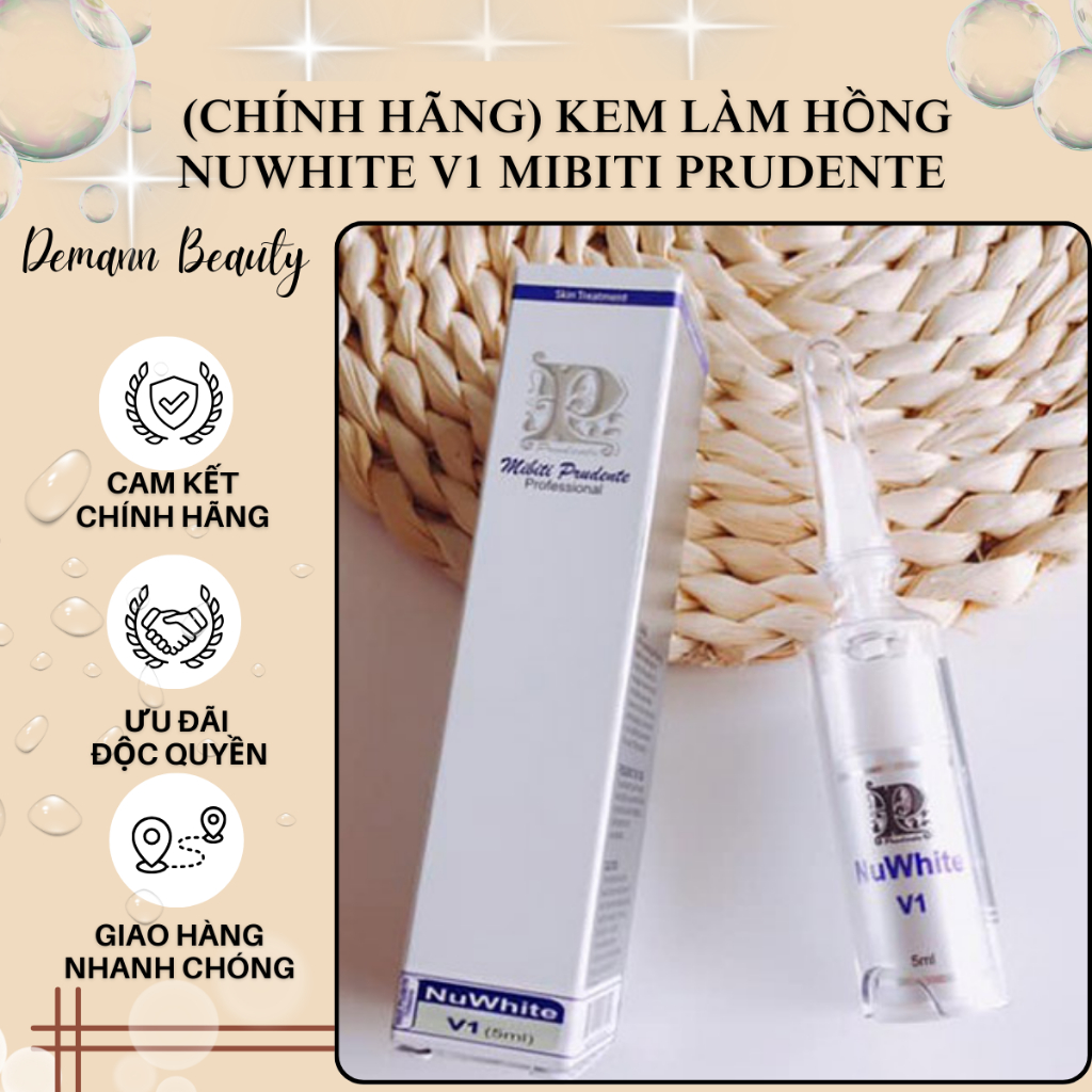 (Chính Hãng) Kem làm hồng NUWHITE V1 Mibiti Prudente