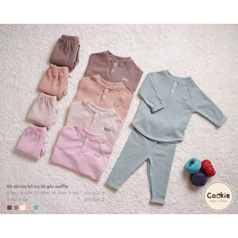 pass set cookie cho bé 9-12m hồng