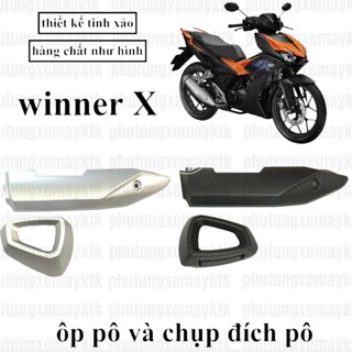  Ốp pô Winner X 150 V2 V3 màu đen nhám bạc Thanh Khang – nâng tầm đẳng cấp bứt phá phong cách 