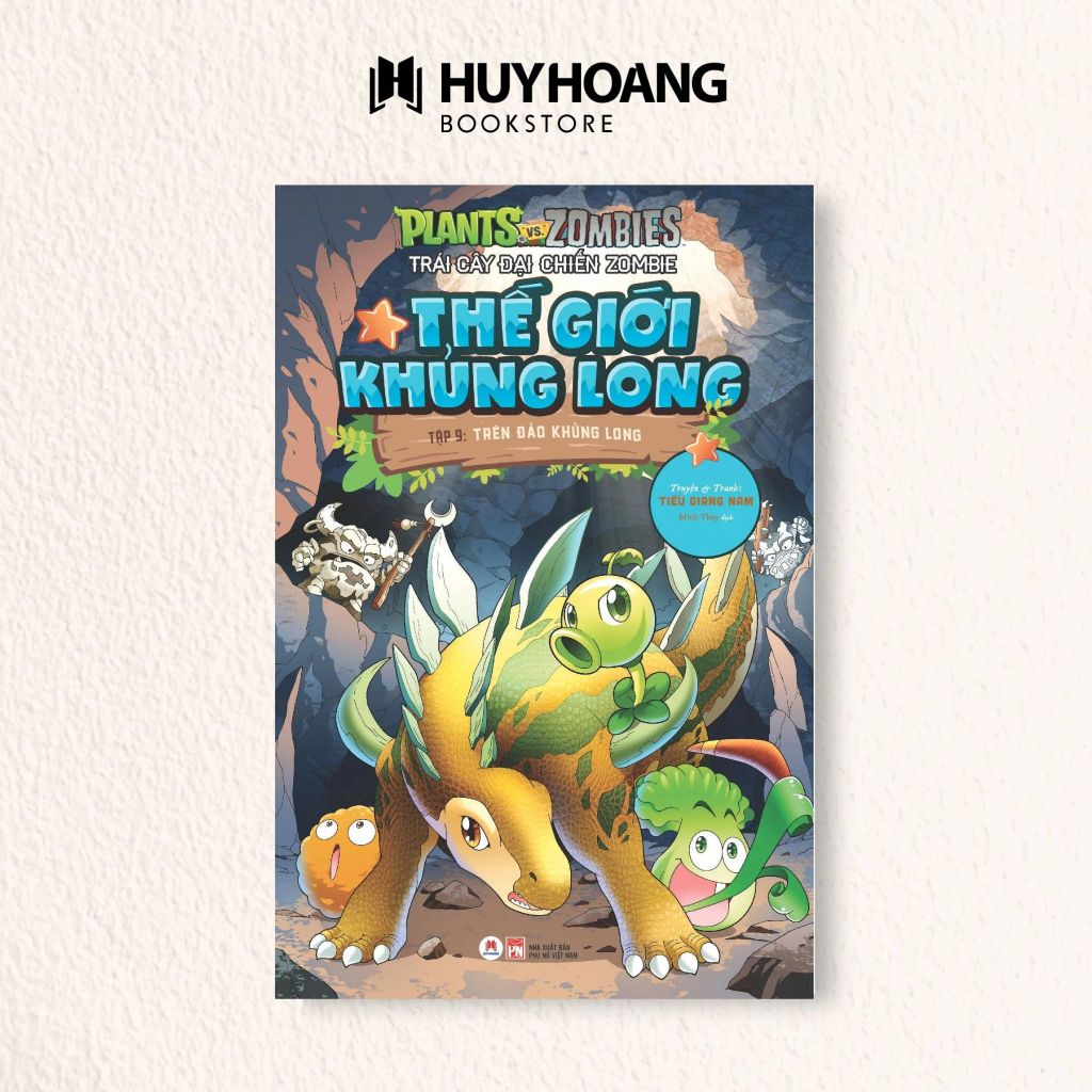 Sách - Trái Cây Đại Chiến Zombie - Thế Giới Khủng Long - Tập 9: Trên Đảo Khủng Long, PvZ