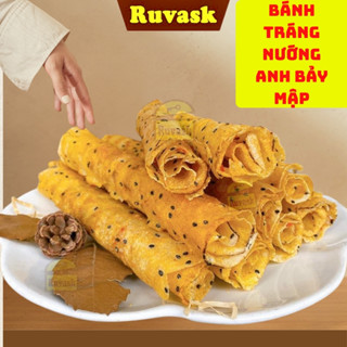 Bánh Tráng Nướng Mắm Ruốc Anh Bảy Mập Thơm Ngon - Bánh Tráng Cuộn Mắm Chà Bông Tép Hành Phi Giòn Tan - Bánh Tráng Ruvask