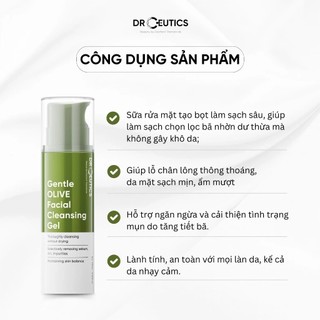 Sữa Rửa Mặt Drceutics Gentle Olive