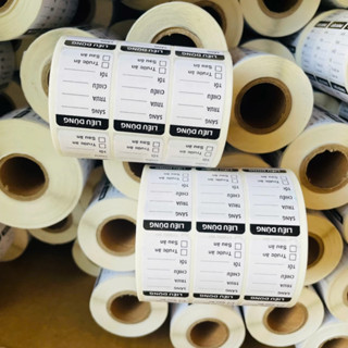  Tem dán nhà thuốc - chia liều dùng in sẵn cuộn 1000 tem 2000 tem 500 tem nhiều màu 