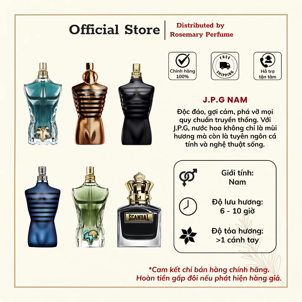 [Mẫu thử] Ultra Male | Le Male Le Parfum/ Elixir  | Le Beau EDT/ Le Parfum | Scandal Le Parfum | Ros