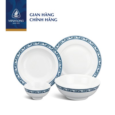 Bộ Chén Dĩa Sứ Cao Cấp Minh Long - Jasmine - Chim Lạc