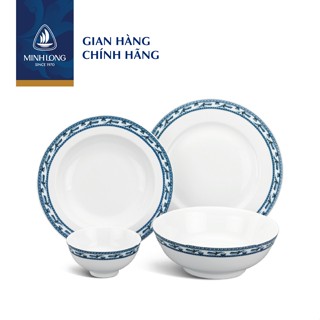  Bộ Chén Dĩa Sứ Cao Cấp Minh Long - Jasmine - Chim Lạc 