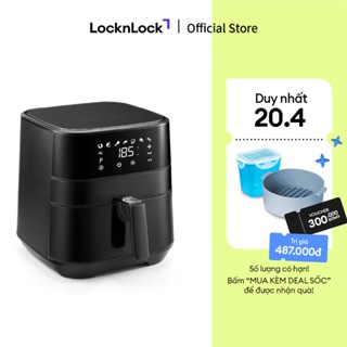 Nồi chiên không dầu Lock&Lock Deluxe Air Fryer 5.5L - màu đen EJF284BLK