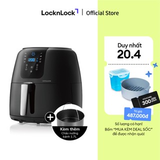 Nồi Chiên Không Dầu Lock&Lock Super Jumbo Air Fryer 7.2L Màu đen EJF296BLK