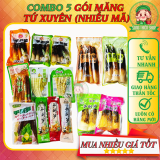  Combo 5 Gói Măng Trúc Cay Tứ Xuyên  10 mã măng hot nhất ⭐Song.Thien.Shop✅ 