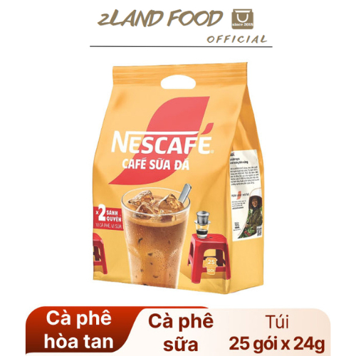 NESCAFE - Cafe Sữa Đá - Bịch 600g (25 gói x 24g)