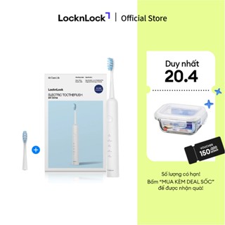 Bàn chải điện LocknLock Electric toothbrush Màu trắng ENR331WHT 4 chế độ, hẹn giờ thông minh