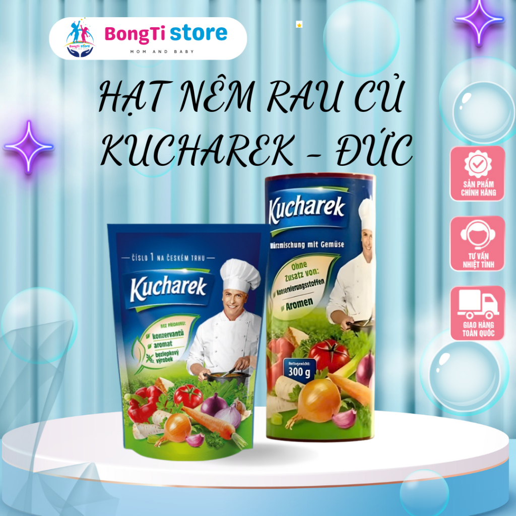 Hạt nêm hữu cơ chay Kucharek Đức ONFOD cho bé ăn dặm ăn chay giảm cân healthy eat clean