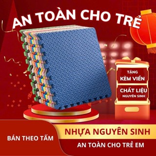 Thảm Xốp Ghép lót sàn 30x30 cm Shouse miếng dày 1cm tấm trải sàn vân gỗ gấp gọn xpe