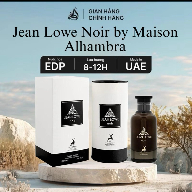 [ Tặng 1 Lăn Mini] Nước Hoa Xịn Jean Lowe Noir của Maison Alhambra Cam Kết Chính Hãng