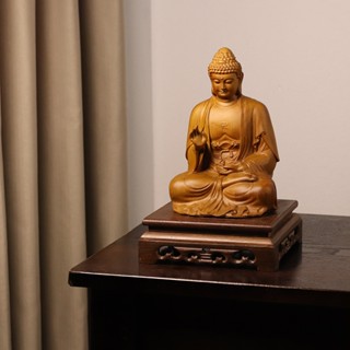 Tượng Phật A Di Đà Vạn Phúc Làm Từ Gỗ Bách Xanh Decor Phòng Khách, Phòng Thờ, Phòng Tu Tập, Nơi Làm Việc