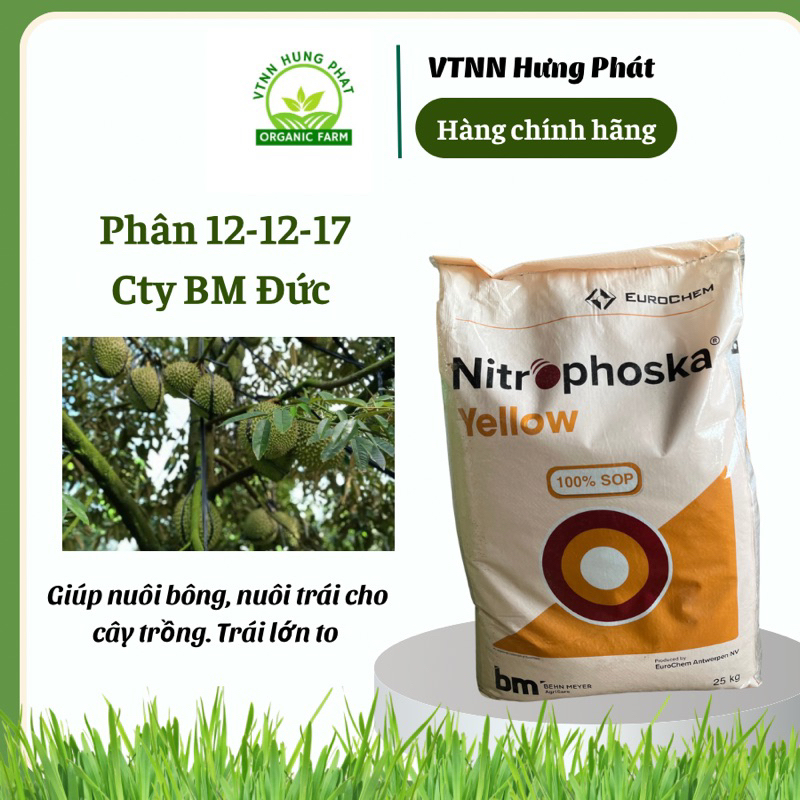 Lẻ 1kg phân bón 12-12-17 Cty BM dây chuyền Đức tốt cho cây trồng