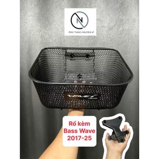 Combo Rổ kèm Pat rổ  Wave RS100 Và Wave110 @ 2017-2025 (tặng kèm 3 con ốc gắn rổ) MS03