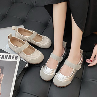  Giày búp bê lolita nữ Soull quai dán đế thấp da mềm mại fullboxx 