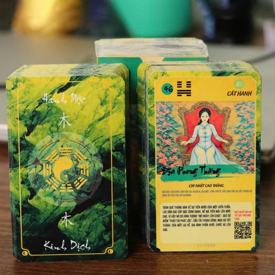 Bộ quẻ Kinh dịch Ngũ Hành (64 quẻ), KIM - MỘC - THỦY- HỎA - THỔ, chất lượng cao