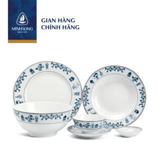 Bộ Chén Dĩa Sứ Cao Cấp Minh Long - Jasmine - Tứ Quý