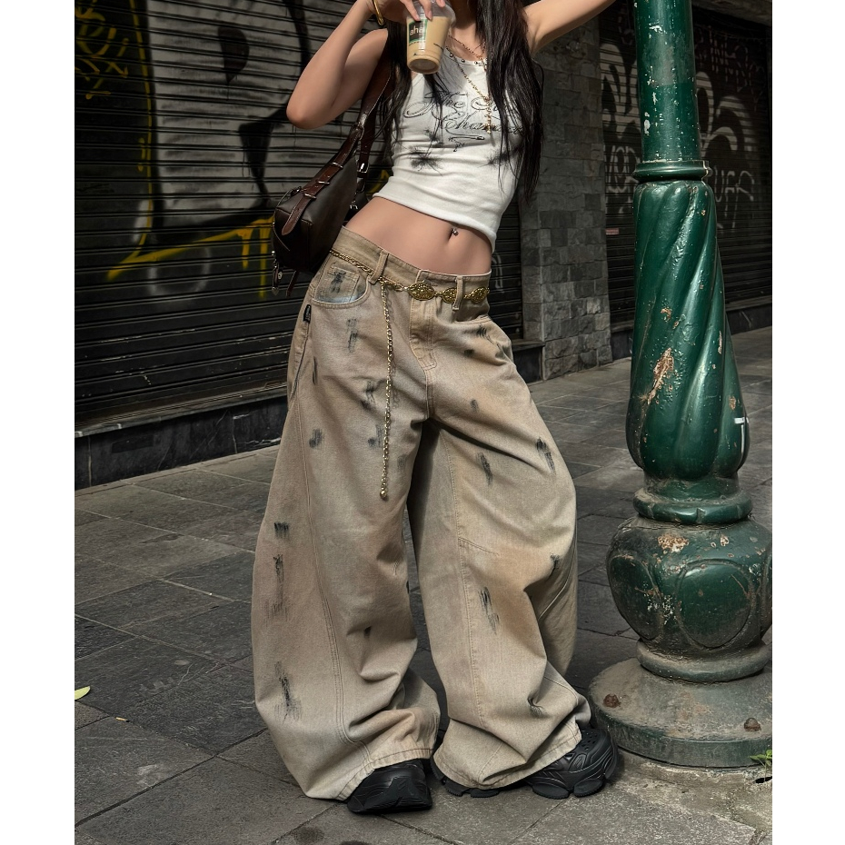 Bad Choices | Quần Wide-leg Balloon Jeans ống rộng StreetStyle | BigBuy360 - bigbuy360.vn