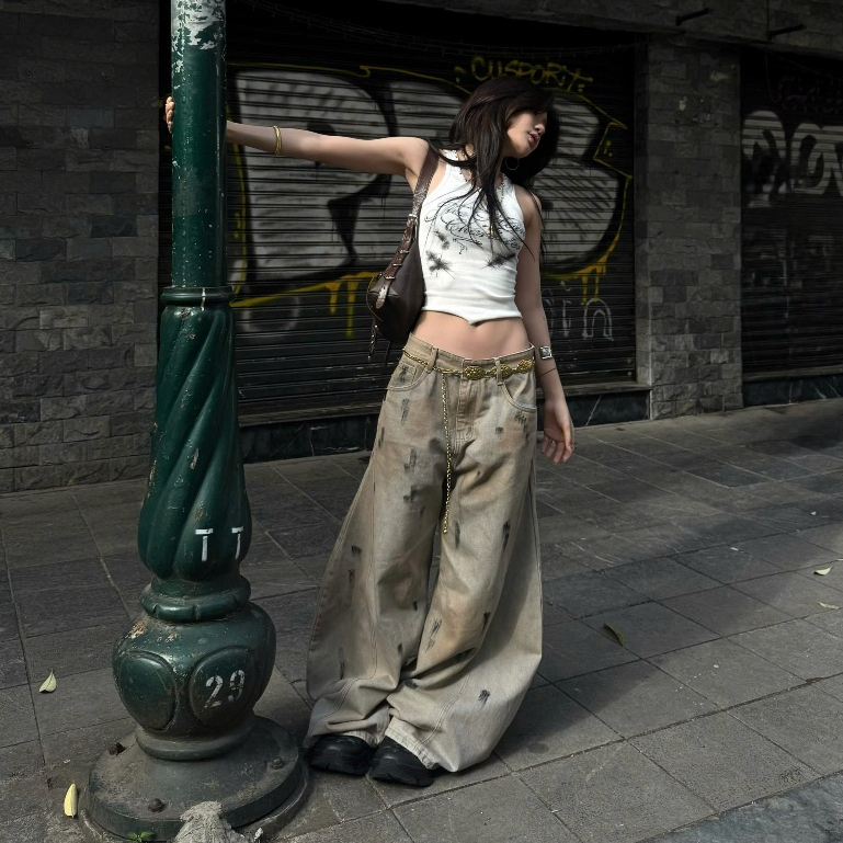 Bad Choices | Quần Wide-leg Balloon Jeans ống rộng StreetStyle | BigBuy360 - bigbuy360.vn