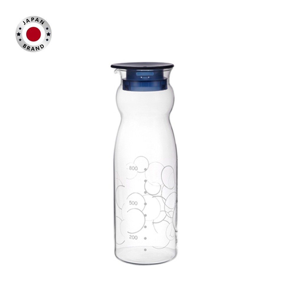 Bình Nước Thủy Tinh Chịu Nhiệt Iwaki 1.3L - Chịu sốc nhiệt nóng lạnh