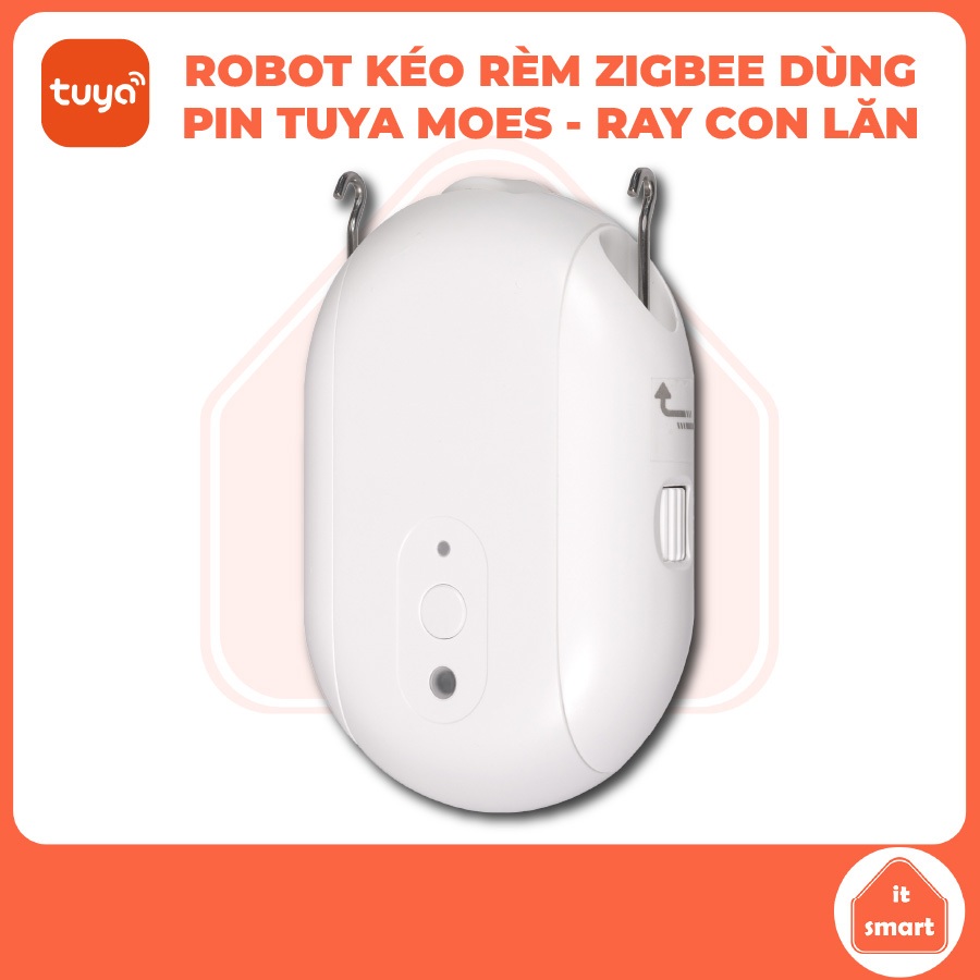 Động cơ rèm robot zigbee Tuya Moes dùng pin