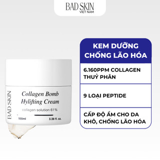  Kem dưỡng cấp ẩm chống lão hóa  nâng cơ Collagen Peptide Badskin Bomb Hylifting cream 100ml 
