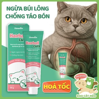 [ VEMEDIM HAIRBALL CURE ] Gel ngăn ngừa búi lông cho MÈO Vemedim Hairball cure - tuýp 50g