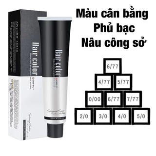 Màu nhuộm tóc cân bằng phủ bạc chuyên cho salon tóc nam nữ không mùi