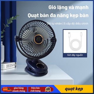  Quạt mini sạc điện 30000 MAH 20000 Mah,Kẹp Tích Điện 8 Inch Có Đèn Led,Điều chỉnh tốc độ 5 tốc độ Hiển thị pin 