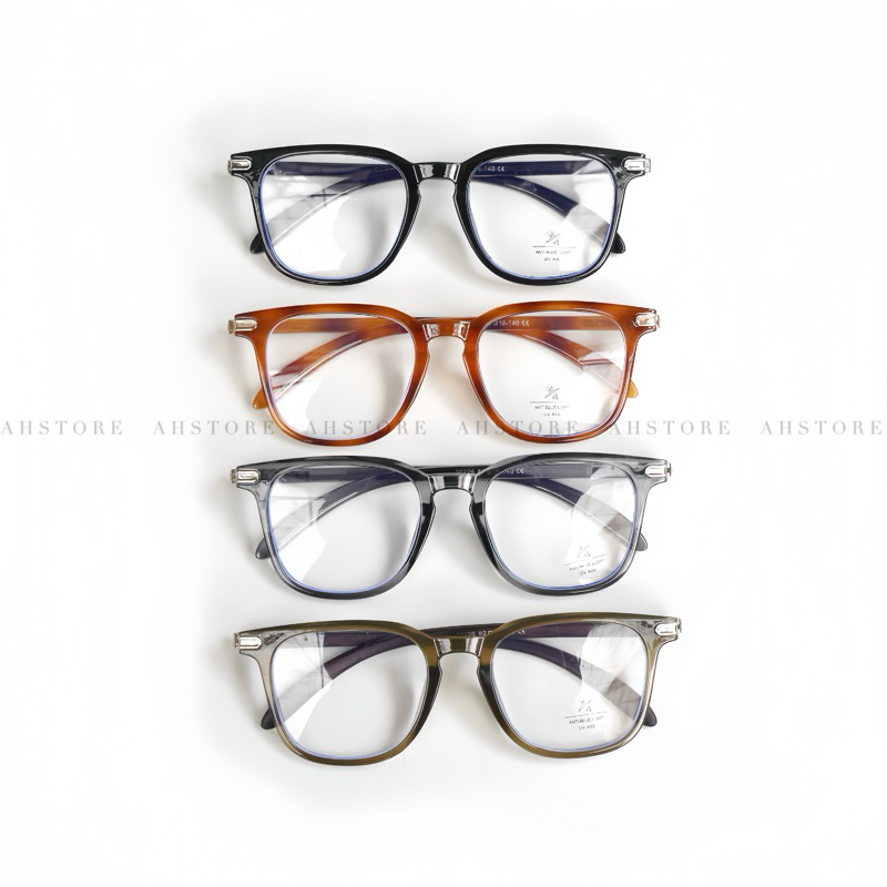 Gọng kính thời trang nam nữ AHSTORE mắt vuông bầu dễ đeo phù hợp với nhiều khuôn mặt