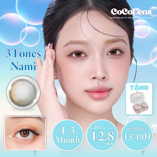  Kính Áp Tròng Hàn Quốc EYE IYAGI 3 TONES NAMI BROWN Màu Nâu Ombre 1 Chiếc Lệch Độ Cận 0.00 - 8.00 