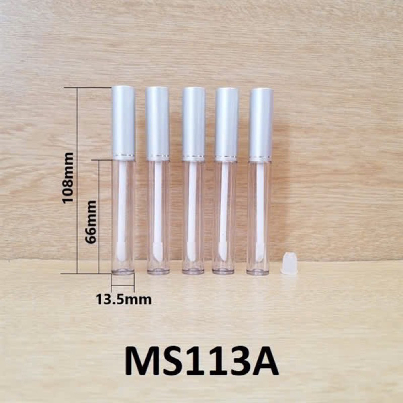 Combo 8 vỏ lip son môi nắp bạc 3.5ml (vỏ son nước, vỏ son dưỡng dầu dừa handmade)