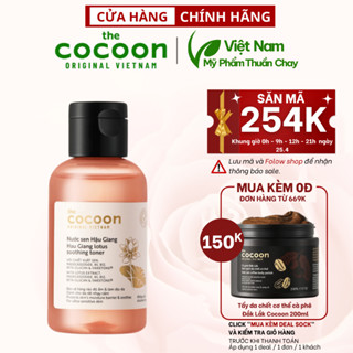 Nước hoa hồng sen Hậu Giang cocoon 140ml (rose water toner) Cấp ẩm cho da