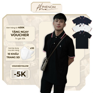 Áo Polo Ralph Lauren Thêu Ngựa Sọc Cổ - Áo thun cổ bẻ Nam Cotton Cá Sấu cao cấp