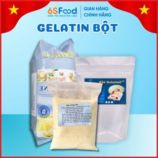 Bột Gelatin Đức Làm Tàu Hũ Singapore, Panna Cotta, Kẹo Dẻo, Pudding, Chè Khúc Bạch Núng Nính, Mềm Tan Trong Miệng 6SFOOD