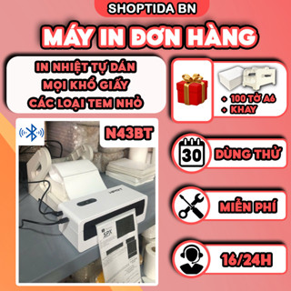  Máy in đơn hàng HPRT N43BT SL43 in đơn hàng logo minicode phiếu gửi bảo hành 12 tháng 