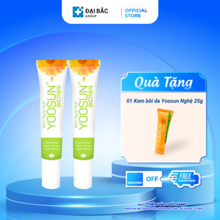 Kem Yoosun Acnes ngừa mụn ngừa thâm cho da dầu khô đâu đen mụn - Combo 2 tuýp 15g Tặng Nghệ