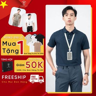 Áo polo nam không đường may POLIDO vải cotton thoáng mát mềm mại form slimfit co giãn 4 chiều