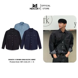 Áo Sơ Mi Denim Dài Tay Premium Nam Nữ Unisex Local Brand Form Rộng Oversize Phong Cách Hàn Quốc SM050