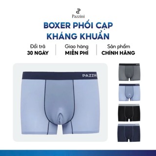 Quần lót nam boxer PAZZINI thun lạnh xuất xịn cao cấp, quần sịp nam co giãn 4 chiều, thấm hút kháng khuẩn tốt