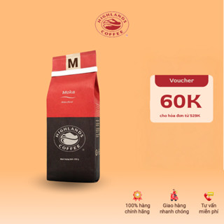 Cà phê rang xay Moka Highlands Coffee gói 200g Cafe